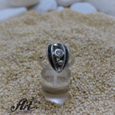 Сребърен дамски пръстен с циркони R-1010